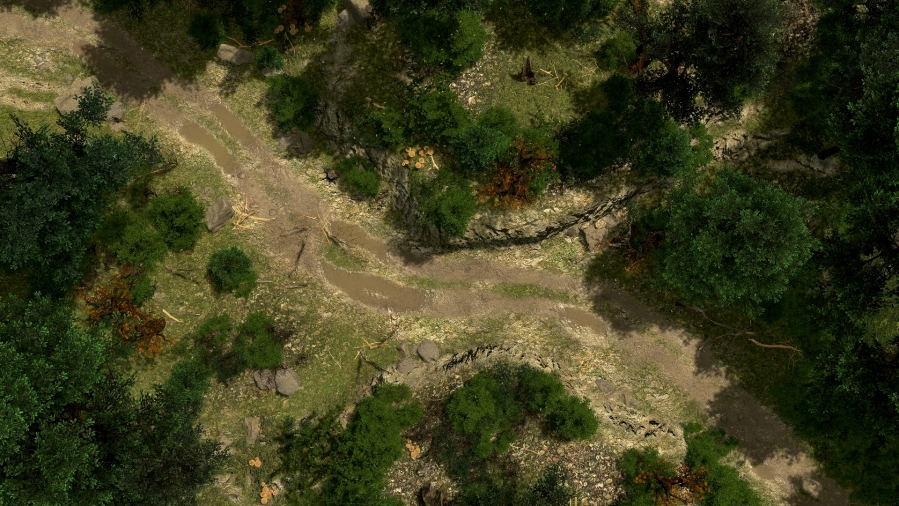 Road to Phandalin Ambush battlemap
