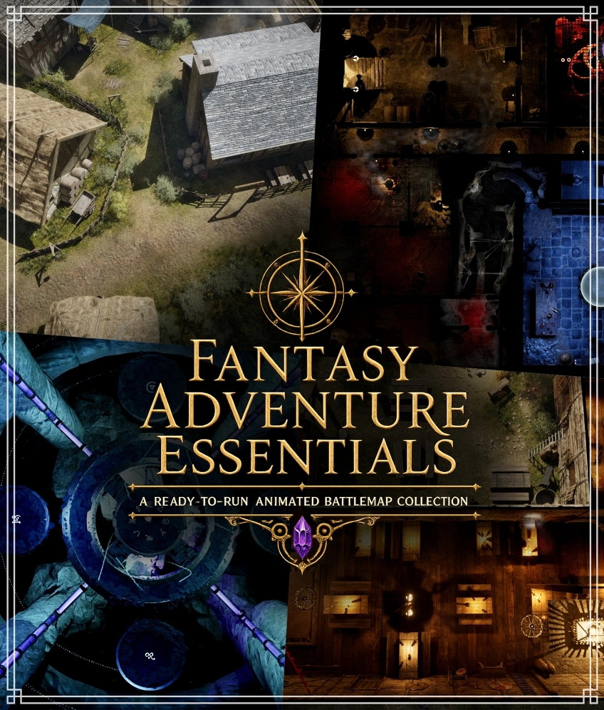 Fantasy Adventure Essentials battlemap bundle cover