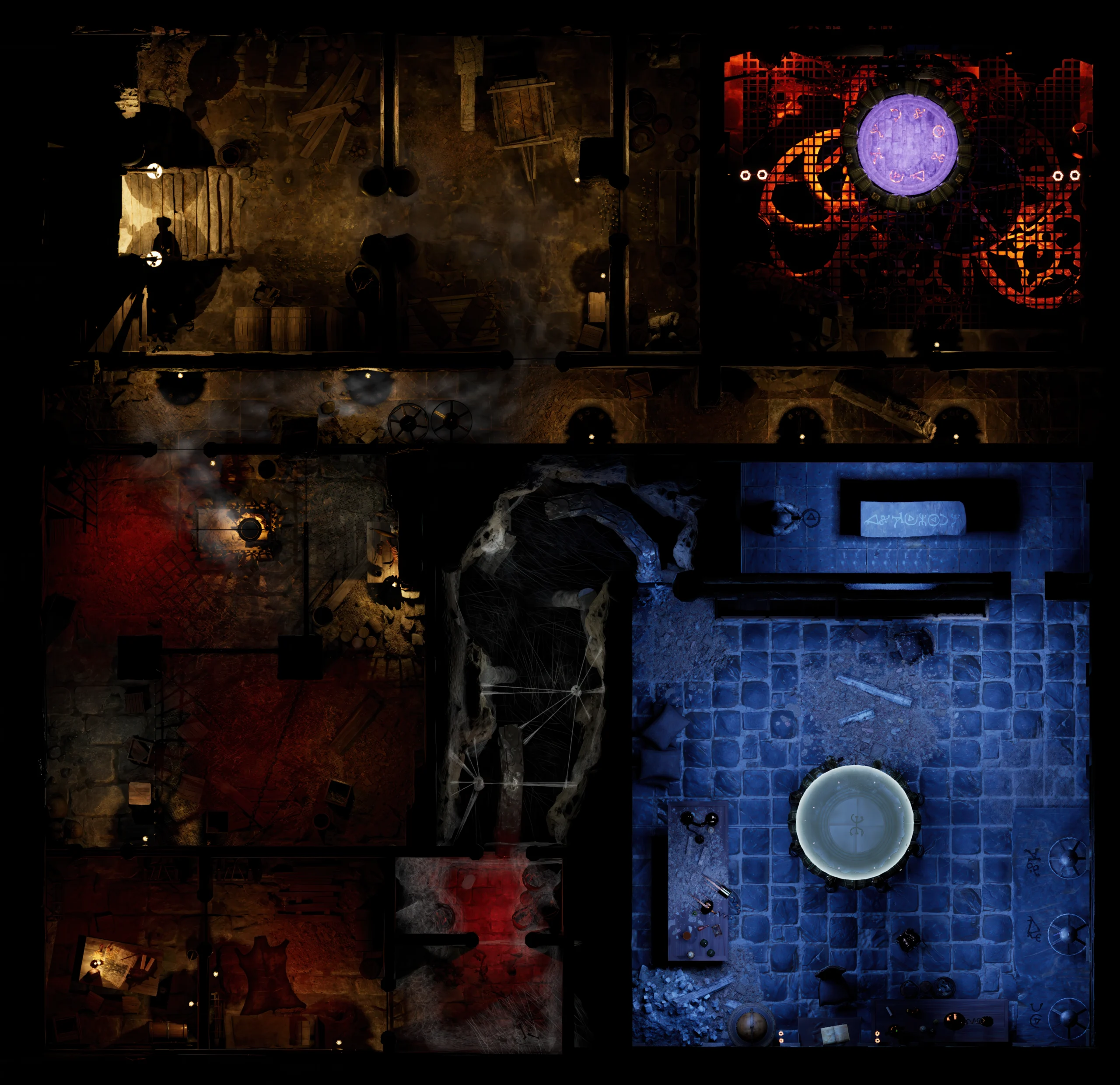 Sanctum of the Forbidden Rite battlemap